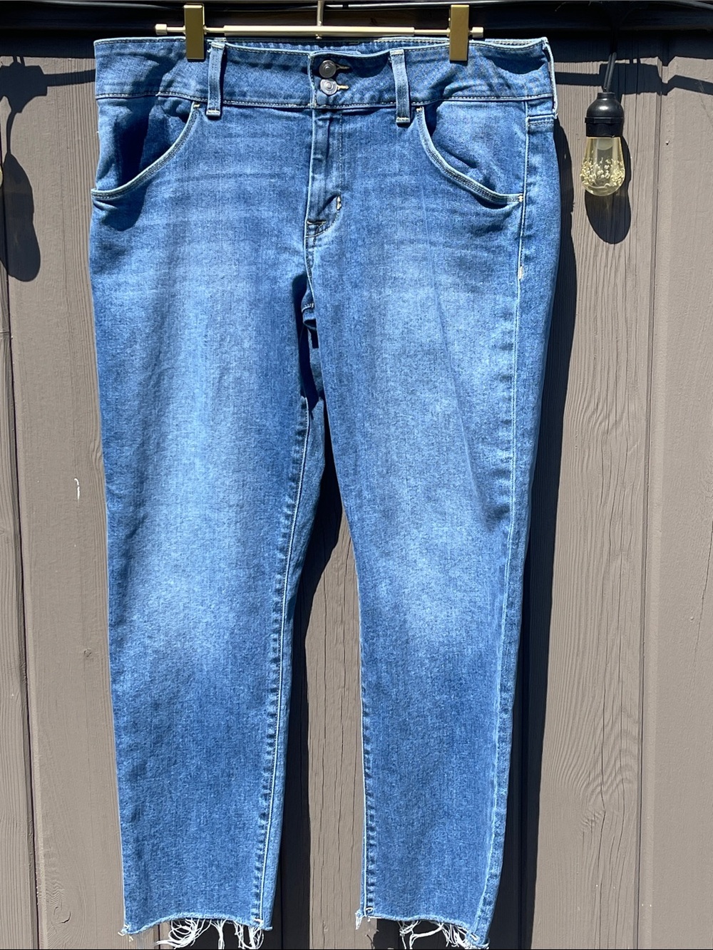 Hudson Jeans Light Blue Cropped Ankle Denim